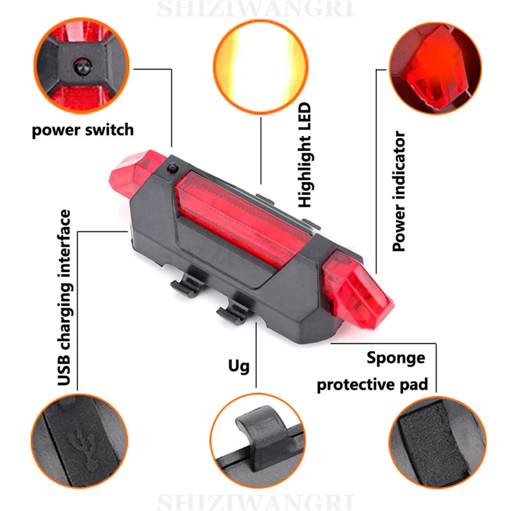Bicycle Light Front 5200LM LED Light for Bicycle 8000mAh Mountain Cycle Headlight Lamp MTB Bike Light USB Flashlight Super Brigh