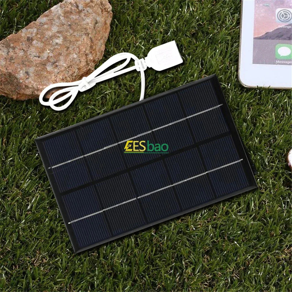 5V USB Solar Charger Outdoor Portable Waterproof Hiking Camping for Power Bank Phone Small Electronics  portable solar panel