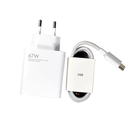 Xiaomi Charger 67W EU Original Fast Charge Power Adapter 6A Type C Cable For Xiaomi 12 11 POCO X5 X4 Pro Redmi Note 9 10 11 Pro