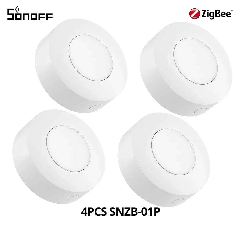 SONOFF SNZB-01P SNZB 01P Sonoff Wireless Switch Zigbee Scene Switch Two Way Control Act As Doorbell Emergency Button Via Google