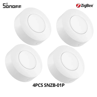 SONOFF SNZB-01P SNZB 01P Sonoff Wireless Switch Zigbee Scene Switch Two Way Control Act As Doorbell Emergency Button Via Google