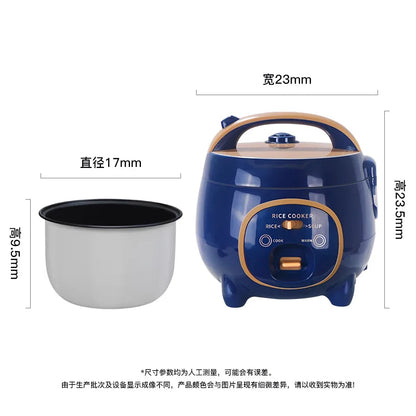 110V-220V Household Kitchen Electric Cooking machine Mini 1.8L Rice Cooker for Boiling Water, Rice, and Soup