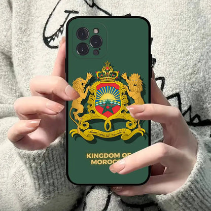 Maroc M-Morocco Flag For IPhone 17 16 15 14 13 12 11 Pro Max 13 17Air Shockproof Soft Phone Cases Coque