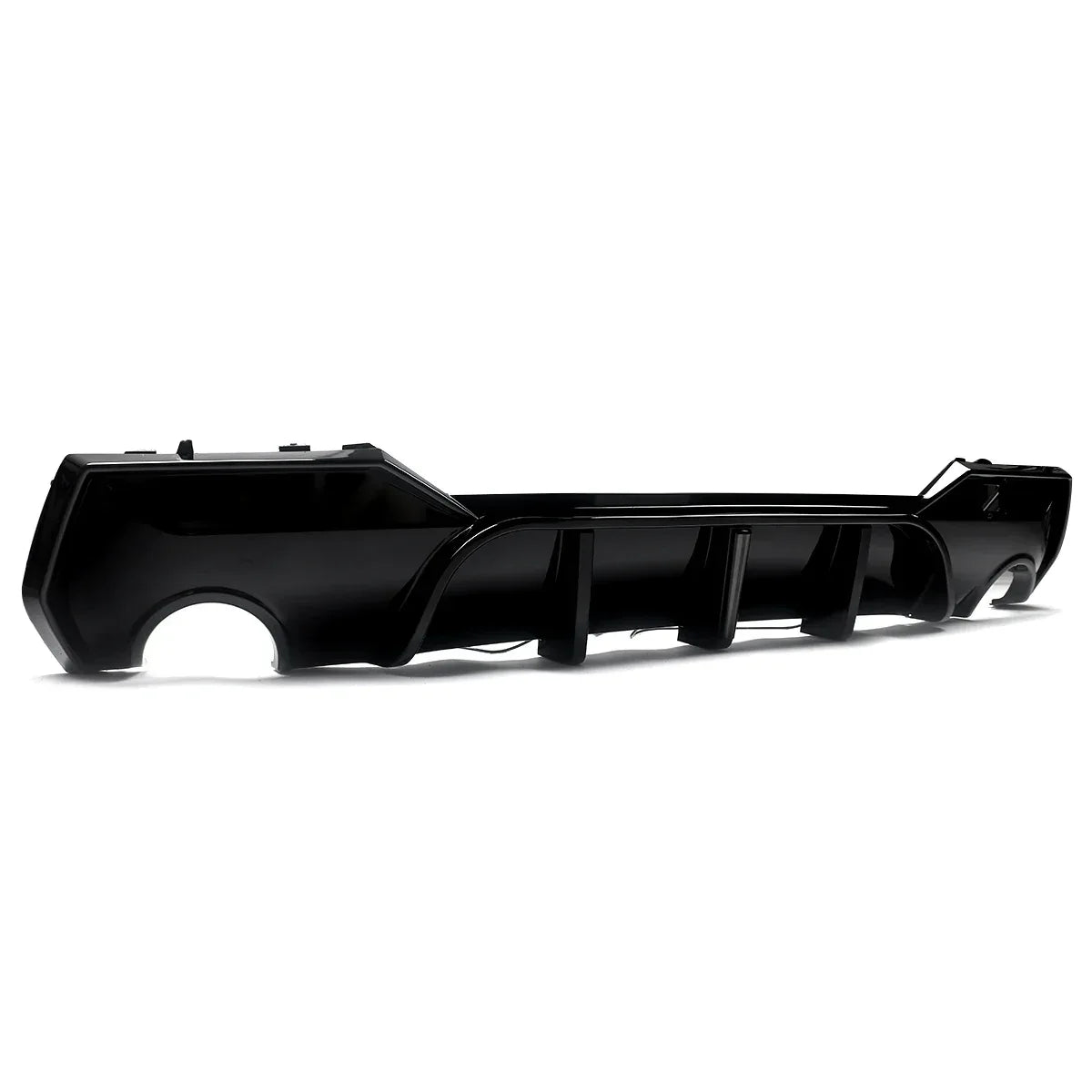 Magickit Rear Diffuser For BMW G22 G23 420i 430i 440i M Sport w/ LED 2020+ Carbon Look Rear Bumper Diffuser