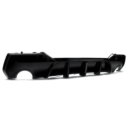 Magickit Rear Diffuser For BMW G22 G23 420i 430i 440i M Sport w/ LED 2020+ Carbon Look Rear Bumper Diffuser