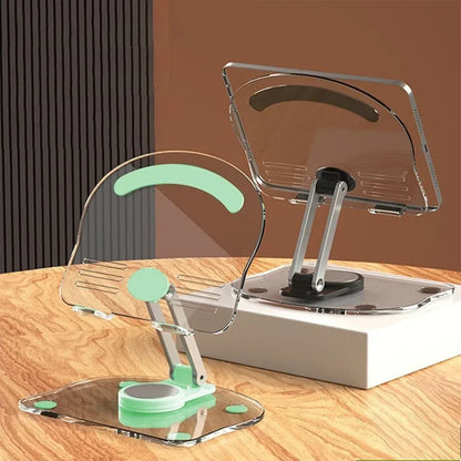 Foldable Tablet Support Office Desk Cell Phone Stand Telephone Versatile Grey Mobile Bracket