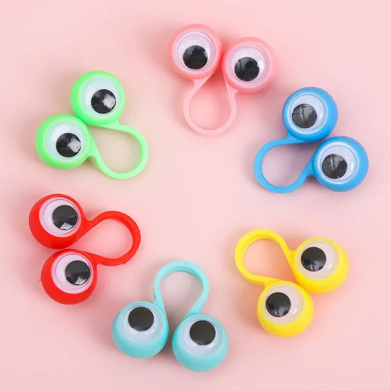 5/10/20Pcs Active Eye Ring Children Parent-child Props Cool Practical Jokes Finger Toys personality Event Giveaway Gags Gifts