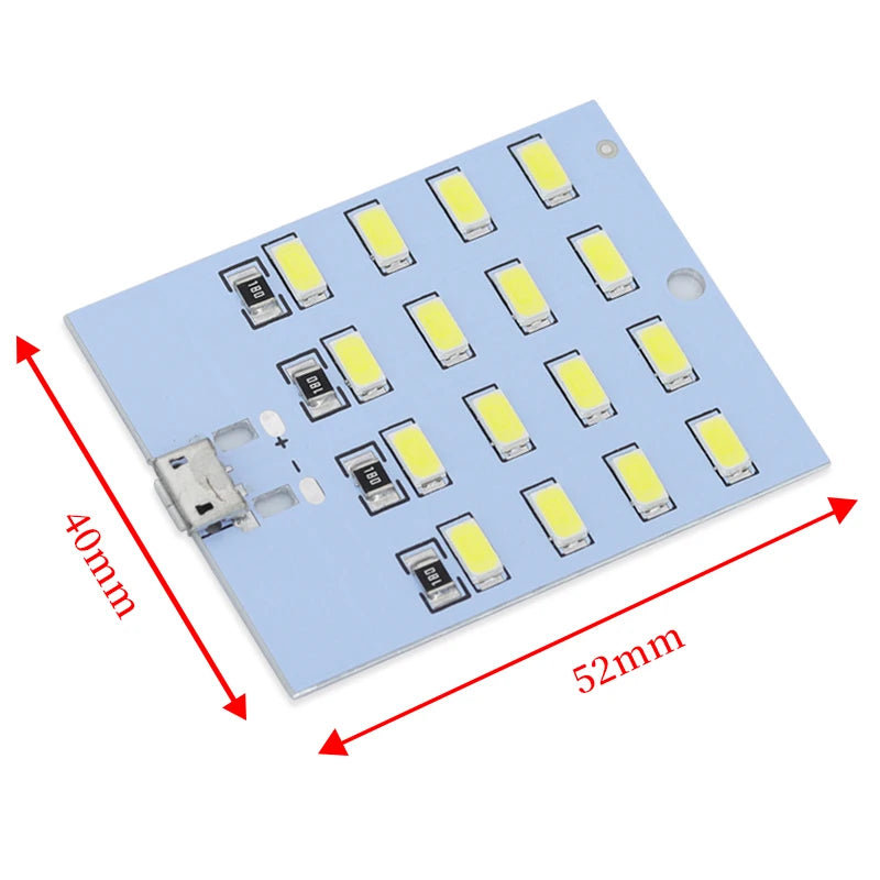 1PCS high quality 5730 smd 5V 430mA~470mA White Mirco Usb 5730 LED lighting panel USB mobile light Emergency light night light