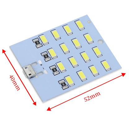 1PCS high quality 5730 smd 5V 430mA~470mA White Mirco Usb 5730 LED lighting panel USB mobile light Emergency light night light