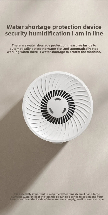 5L Large Capacity Air Humidifier Smart Humidifier with Rotating Mist Auto Shut-Off High Fequency Humidifier Ultra Quiet for Home