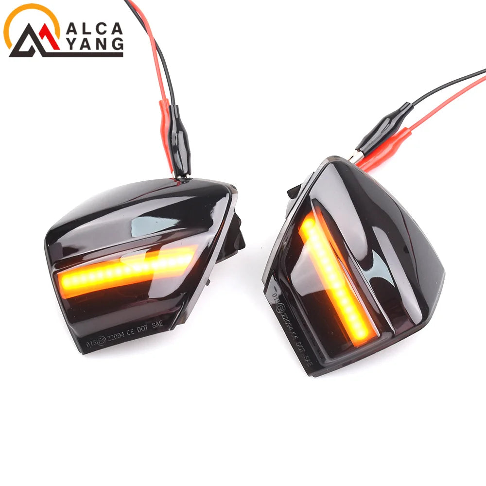 Car Dynamic Turn Signal Light For Ford S-Max 07-14 Kuga C394 08-12 C-Max 11-19 LED Mirror Repeater Sequential Indicator Blinker