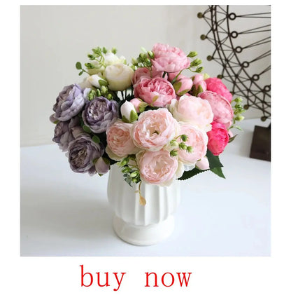 3/5PCS Silk Hydrangea Pompon Home Decor Scrapbooking Wedding Festival Wreath Bridal Accessories Clearance Artificial Flowers Diy