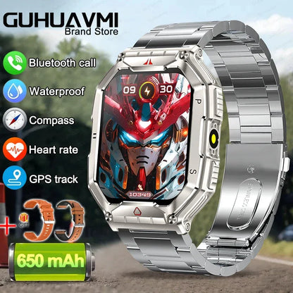 2025 New Men's Smart Watch 360 * 360 HD Touch Screen Sports Waterproof Smartwatch Health Monitoring Bluetooth Call Smart Watches