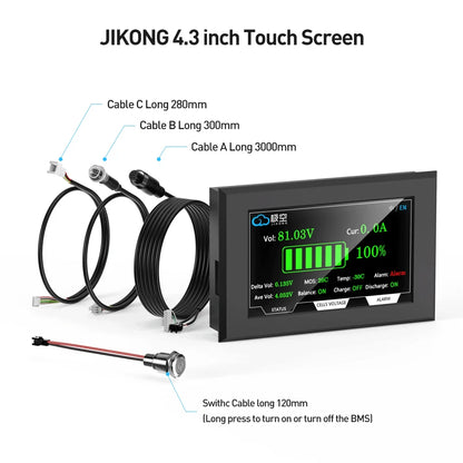 Jikong JK BMS 3s 4s 5s 6s 7s 8s 100A 200A 300A Smart Lifepo4 Li-ion Active Balance Lithium 12V 24v With RS485 CAN Bluetooth Heat