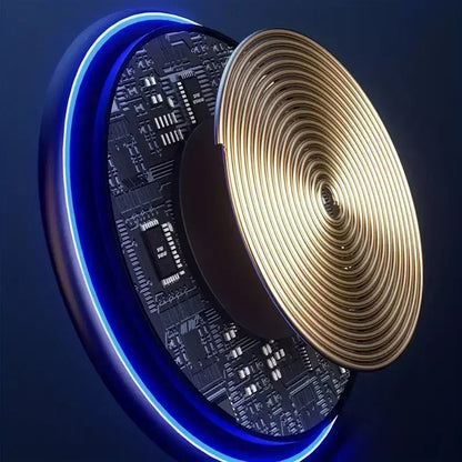 LED Night Light Wireless Charger Stand Pad For iPhone 16 15 14 13 12 Pro Max Samsung S25 S24 Xiaomi Quick Fast Charging Station
