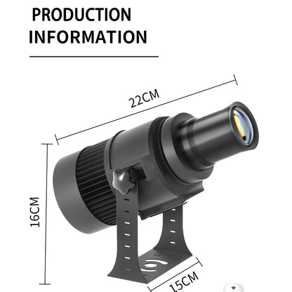 Custom Led HD Gobo Logo Projector Indoor Outdoor Ip67 Waterproof Rotating Advertising Image Projection Light For Floor Wedding