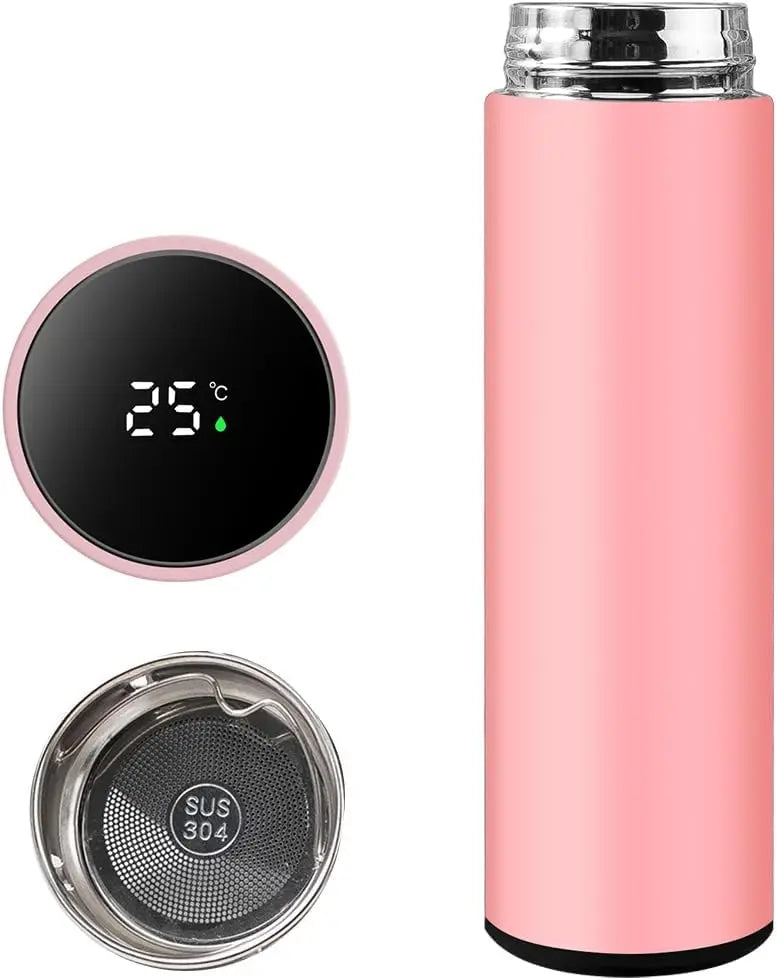 Coffee Cup, Teapot, Smart Sports Bottle with LED Temperature Display, 17 Oz Insulated Stainless Steel Water Bottle