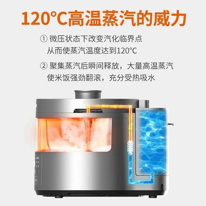 Steam rice cooker smart home low-sugar glass inner liner steamer multi-function rice cooker S160