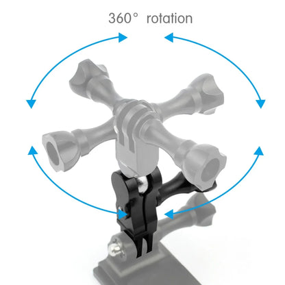 Universal Aluminum Arm Adapter Mount Bracket Connector W/ Knob 1/4'' Inch Screw for GoPro for OSMO Action YI Sports DSLR Cameras