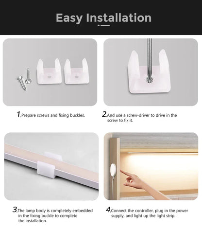 DC5V USB Touch Sensor Dimmable and Hand Sweep Switch COB Light LED Strip Neon Silica Gel Tape Waterproof Backlight DIY Home