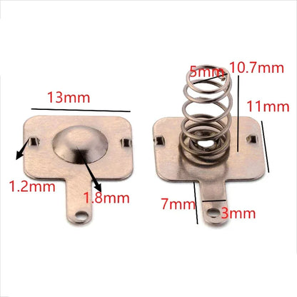 20pcs Battery Shrapnel 18650 Battery Spring Positive And Negative Contact Pieces 10pairs Battery Spring Piece Toy Spring Piece