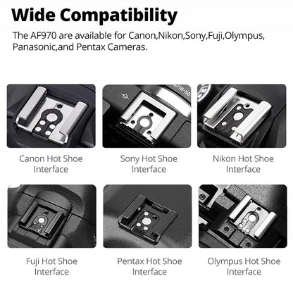 Ambitful AF970 Flash Light Speedlight Speedlite Universal for Fujifilm Olympus Nikon Canon 650D 550D 450D 60D 7D 5D Camera