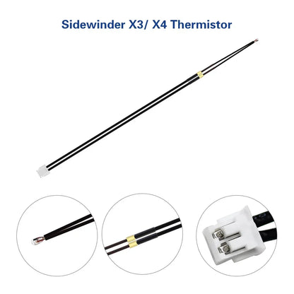 For Artillery SW-X3 X4 3D 24V 48W Ceramic Cartridge Heater Heating Rod 100K NTC Thermistor For Sidewinder X3 X4 3d printer