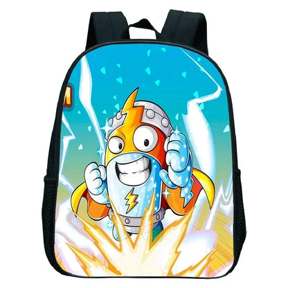 SuperThings Backpack Toddler Cartoon Schoolbag Boys Girls Kindergarten Bag Waterproof Kids Bookbag 12 Inch