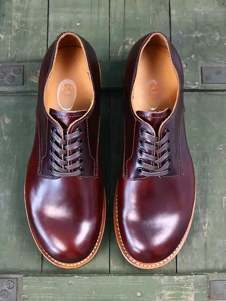 Durable Goodyear Edge Motorcycle Durable Traditional Boots Retro Oil Leather Red Punk Men's Cowhide Low Top Shoes