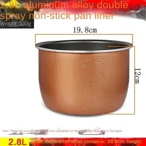 Electric pressure cooker liner multicooker bowl 4L 5L 6L liter non-stick pan double spray thickening