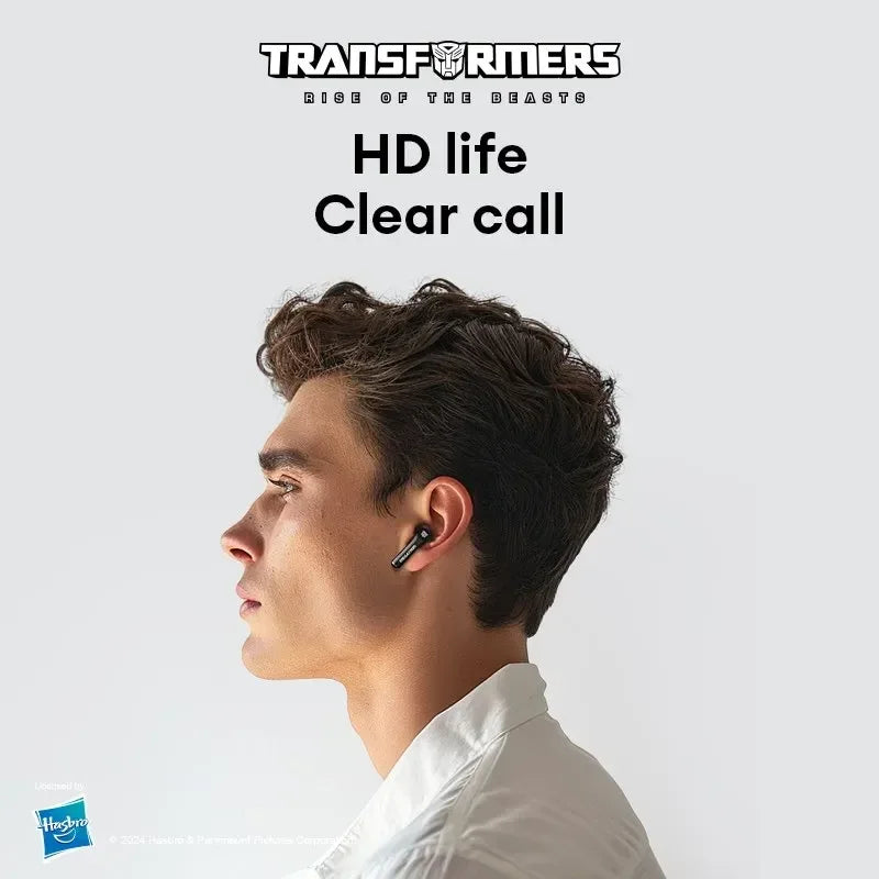 100% Original TRANSFORMERS TF-T23 TWS Bluetooth 5.4 Gaming Earphones Headphones Music Dual Mode Earbuds Choice High Quality