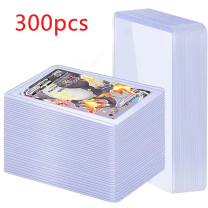 Card Sleeves Holder Game Cards  PVC Hard Plastic Toy Top  For Protectors Trading Storage Gift 3 x 4inches