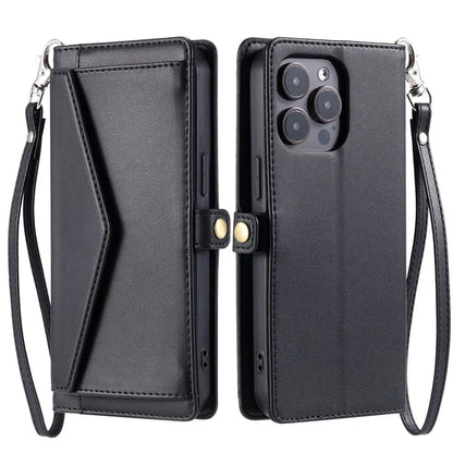 Coque Xiaomi 14 13 12 11 10 - Flip Wallet avec Porte-Carte et Lanière
