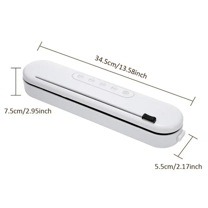 280/200mm 110/220V Heat Seal Machine Household Impulse Vacuum & Power Suction Food Meat Plastic Bag Sealer Kitchen Fruit Storage