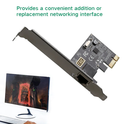 2.5G PICE To RJ45 Network Card RTL8125B chip 2500Mbps RJ45 PCI Express Converter Lan Ethernet Gigabit Adapter For Win7/8/10/11