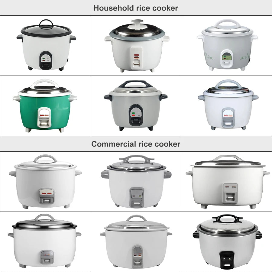 10L Large 60-Cup Commercial Automatic Non-Stick Electric Drum Rice Cooker For Hotels Restaurants Kitchen