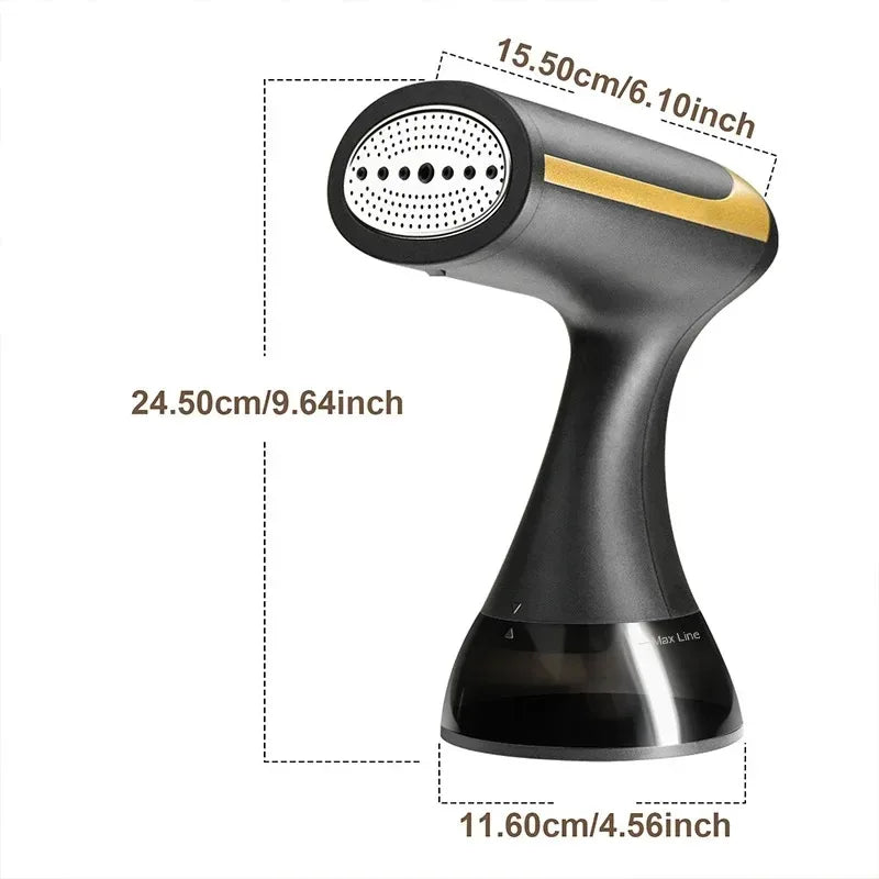1500W Handheld Steam Iron Fast-Heat Garment Steamer Foldable Ironing Machine Household Electric Fabric Steamer for Home Travel