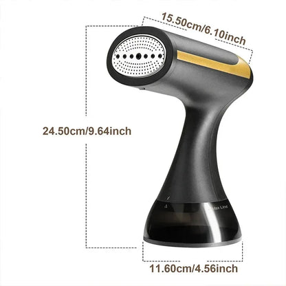 1500W Handheld Steam Iron Fast-Heat Garment Steamer Foldable Ironing Machine Household Electric Fabric Steamer for Home Travel