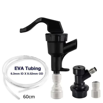 Push-fit Ball Lock Beer Line Assembly, Picnic Beer Tap Faucet with 60cm Hose,Quick Joint Connection Homebrew Beer Soda Dispenser