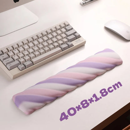 Mouse Wrist Rest Ergonomic Memory Foam Anti-Slip Rubber Base Keyboard Wrist Rest Support and Mouse Pad Wrist Rest for Computer