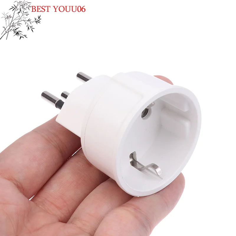 (YOUU06)1pc Embedded Swiss Adapter Converter Plug EU DE Germany Socket 3Pin Swiss Plugs Adaptor Swiss Plug Turn To French Plug