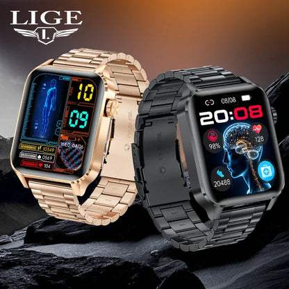 LIGE Smart Watch Sport Fitness Sleep Monitor Fashion Luxury Women's Watch Bluetooth Call Message Clearance Sale Men's Smartwatch