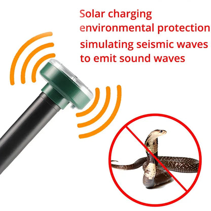 4PCS Solar Powered Ultrasonic Mouse Mole Repeller Rodent Deterrent Vibration Wave LED Lights For Yard Garden Park Farm Outdoor