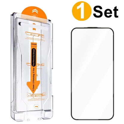 1-4Pack Tempered Glass Screen Protector For iPhone 15 Pro Max 15Pro 15Plus Anti-scratch Protective Film with Easy Install Kit