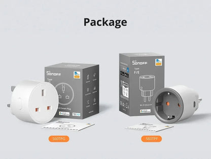 SONOFF S60 EU SONOFF Wifi Socket Wifi Smart Socket Overload Protection Timer Smart Scene Remote Control Via EWeLink Home IFTTT