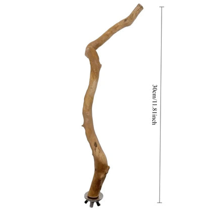 1Pc Pet Standing Stick Wild Grape Wood Pole Parrot Cockatiel Parakeet Station Board Bite Claw Grinding Toy Bird Cage Accessories