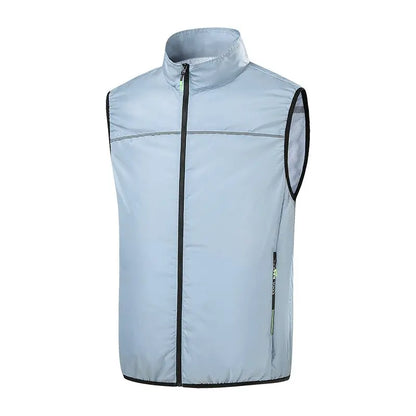 AKOOUS 12V/5V USB 4 Fans Cooling Vest Men Wearable Air Conditioned Clothes for Outdoor Work Fishing Hiking Loose Cool Vest