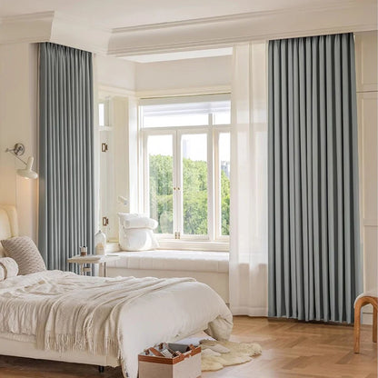 Custom size 300cm Height 80-95% shading Rate Blackout Curtain for Bedroom Window Living Room Drapes,Front and Back Color Same
