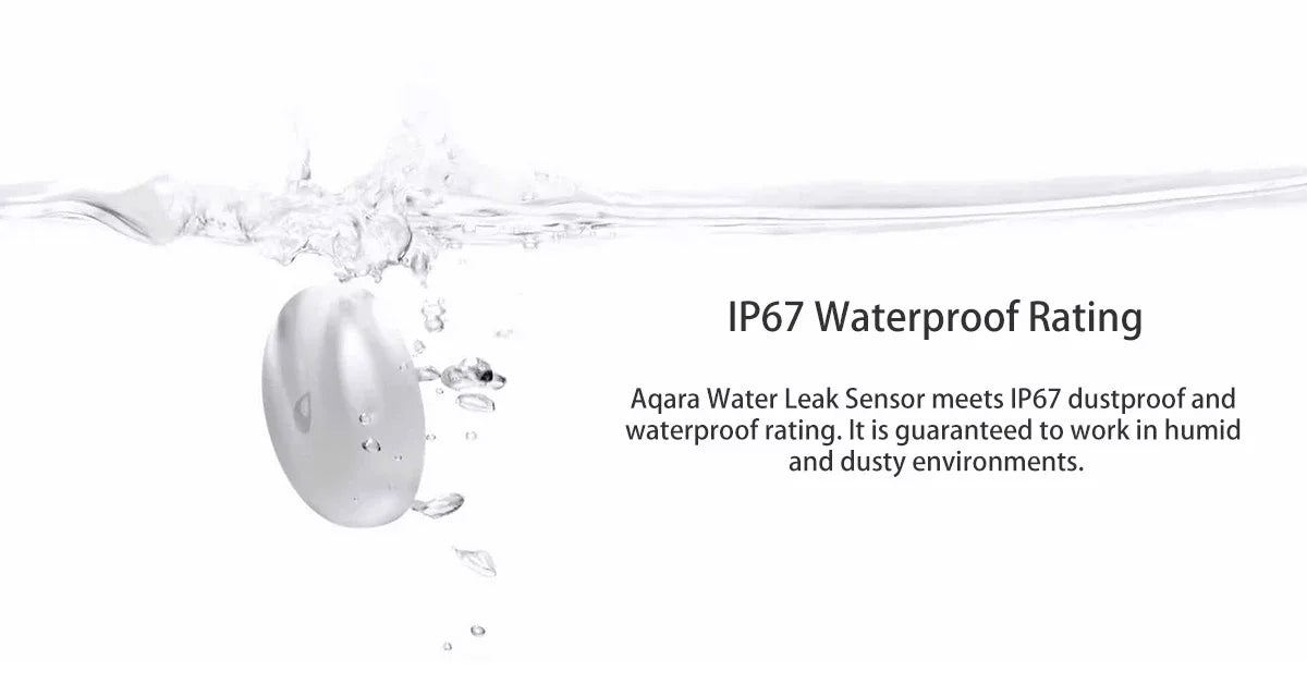 Aqara Water Leak Sensor ZigBee Water Immersing Detector Alarm Security Soaking Sensor Home Assistant for Xiaomi Mi Home Homekit