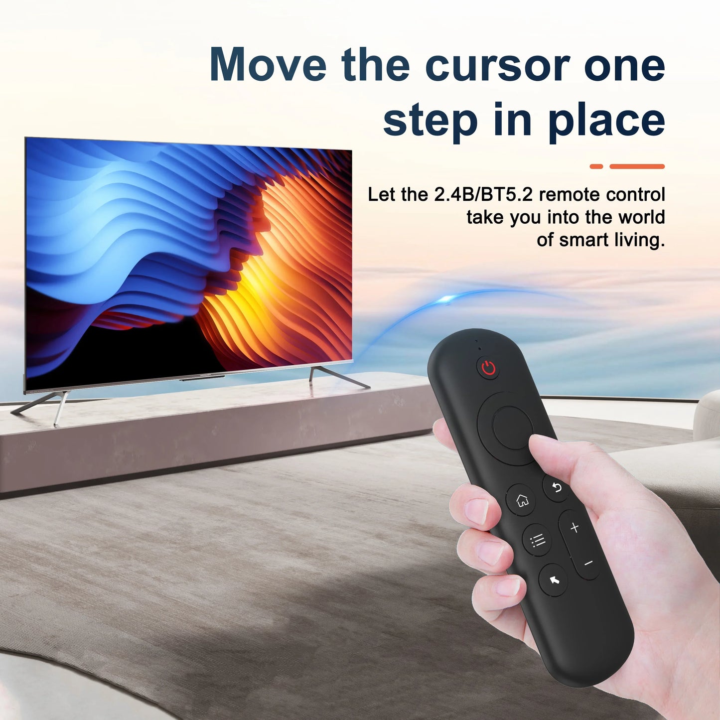 2.4GHz Wireless M5 Air Mouse BT 5.2 Mini Keyboard Backlit Remote Control IR Learning Remote Control for PC Android TV Box